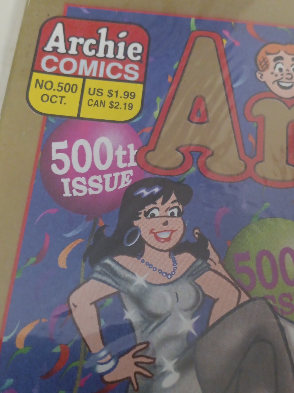 Archie Comics 500th Issue Collector Cover - Colorful Blue & Red - Picture 2 of 2
